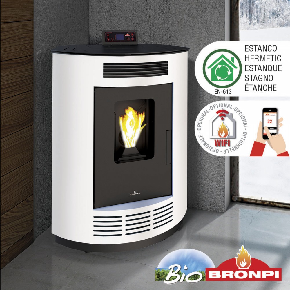 Salamandra a Pellets NINA 9,2Kw - BIOBRONPI Salamandra a Pellets NINA 9,2Kw - BIOBRONPI